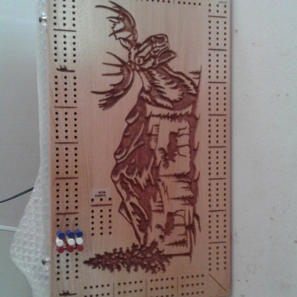Handmade cribbage board